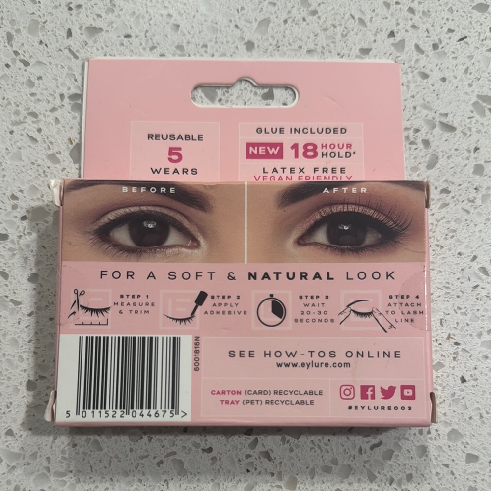 Eylure London 3/4 Length False Eyelashes - Picture 2 of 4